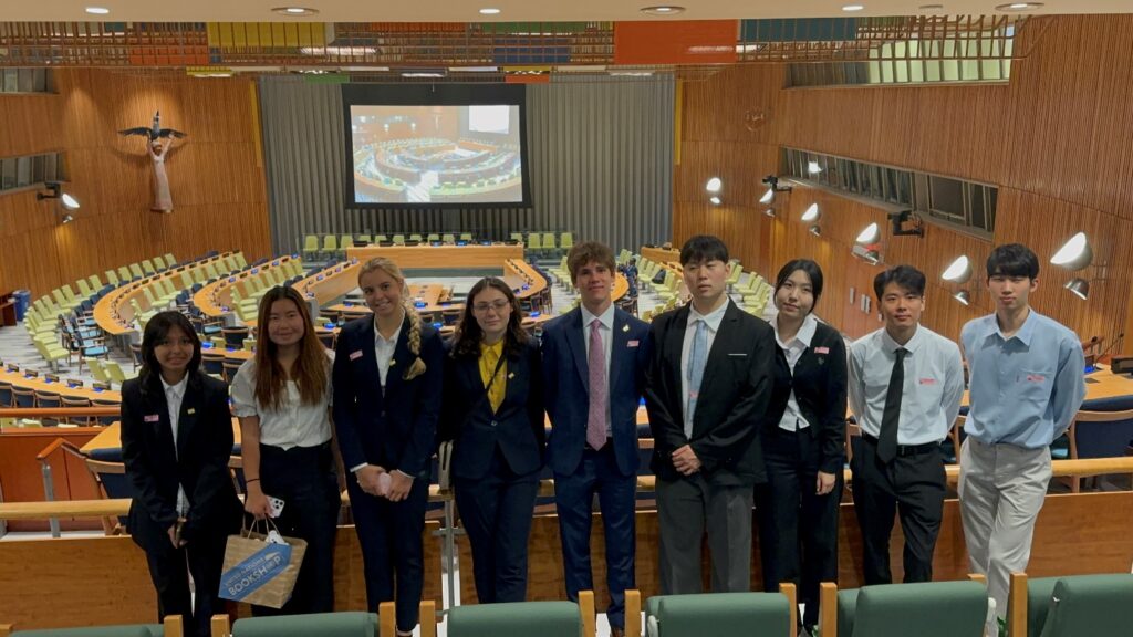 The UNAT participants explored the iconic UN General Assembly Hall, where global leaders gather to address the world’s most pressing issues. 