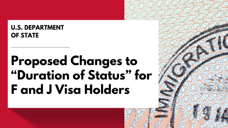 U.S. student visa policy change 2025 notice for F-1 and J-1 visa holders.